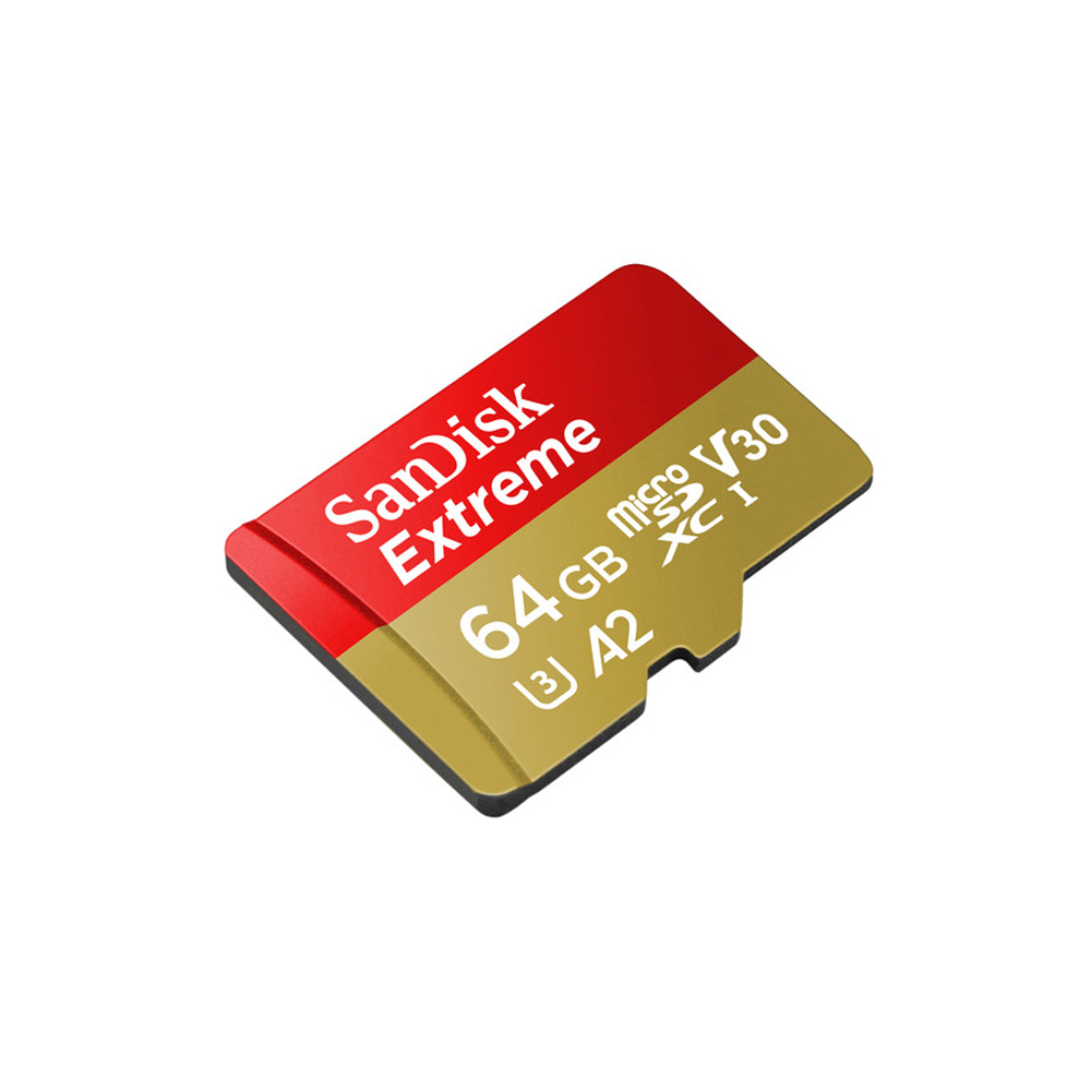 SanDisk EXTREME A2 UHS-I MicroSDXC 64GB 160MB/s 60MB/s with SD Adapter      